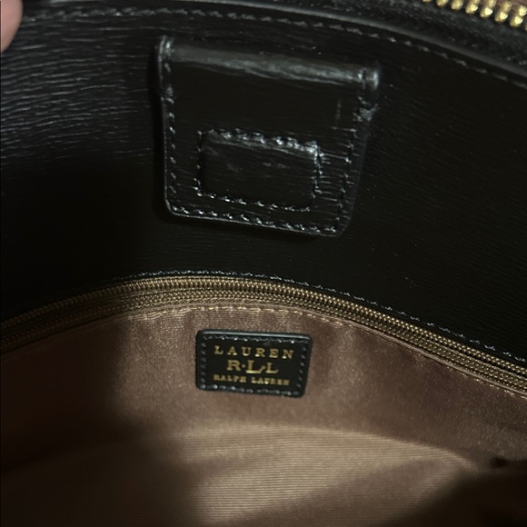 Ralph Lauren Black Textured Handbag - Picture 7 of 8